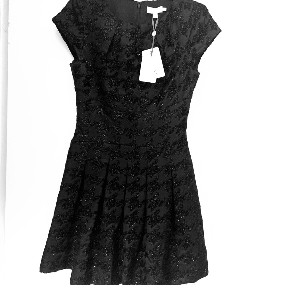 Ted Baker London Jaquard Sparkle Skirt Dress Black